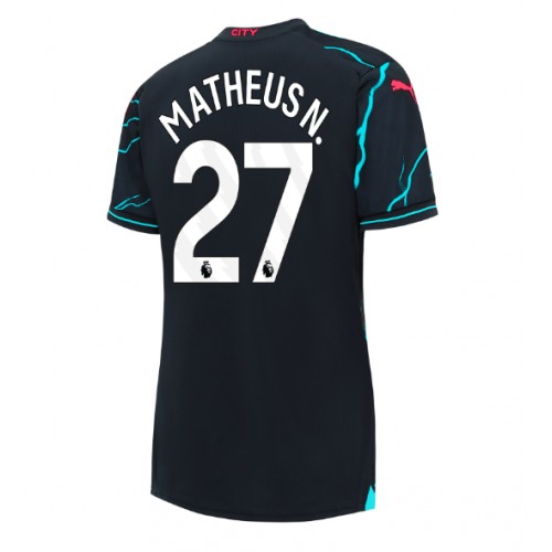 Manchester City Matheus Nunes #27 Rezervni Dres za Ženska 2023-24 Kratak Rukav